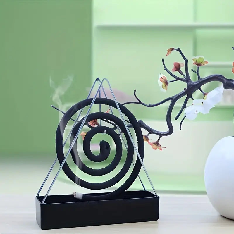 Prime_Zar Fireproof Triangle Mosquito Coil Holder Stand in Iron - Prime Zar