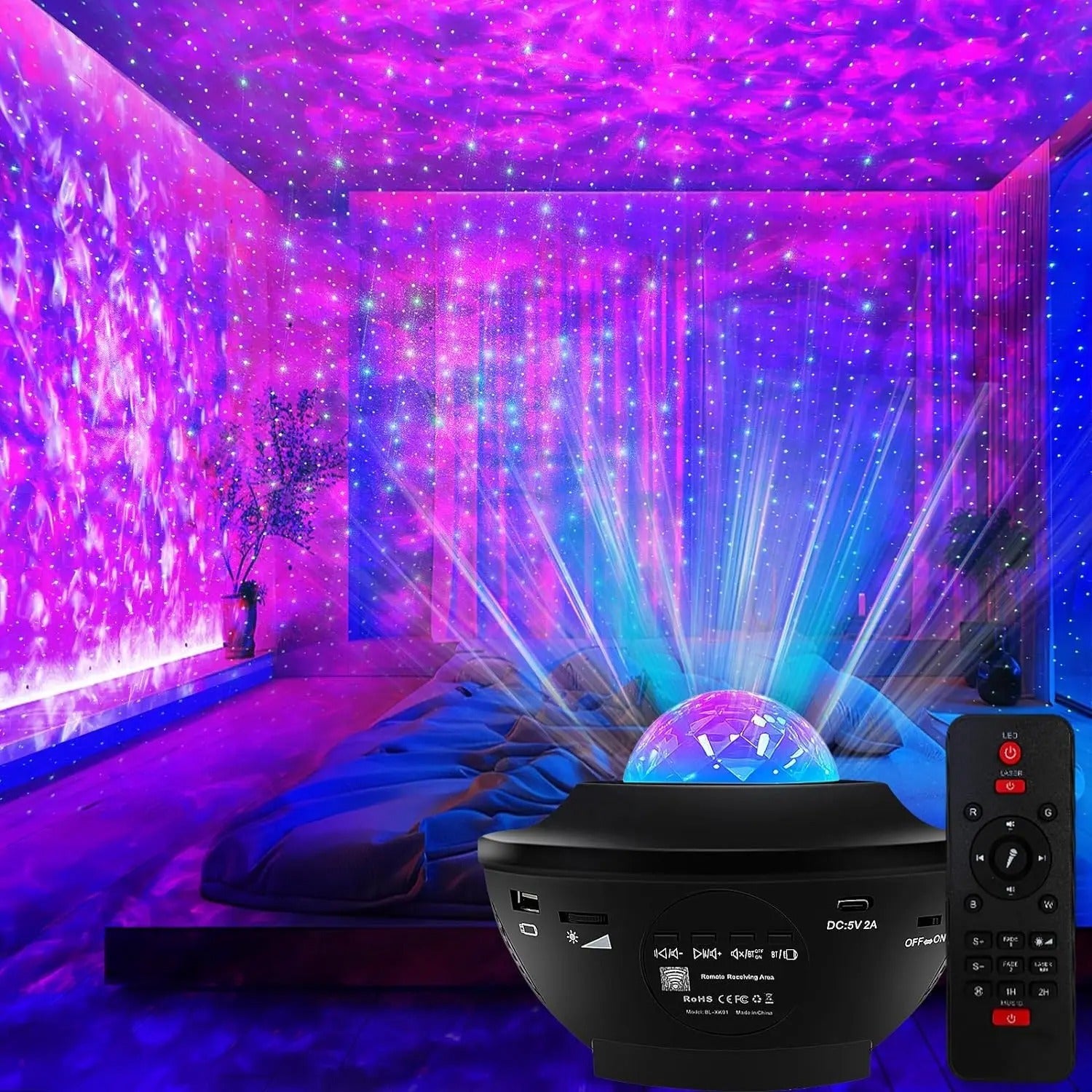 Prime Zar™ LED Starry Galaxy Projector Night Light