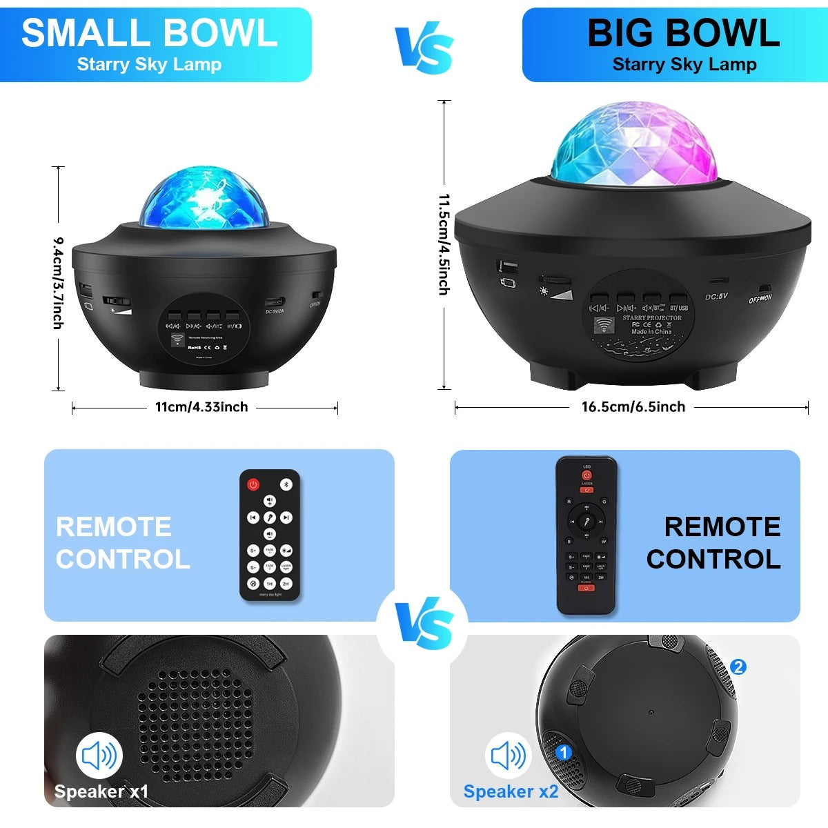 Prime Zar™ LED Starry Galaxy Projector Night Light