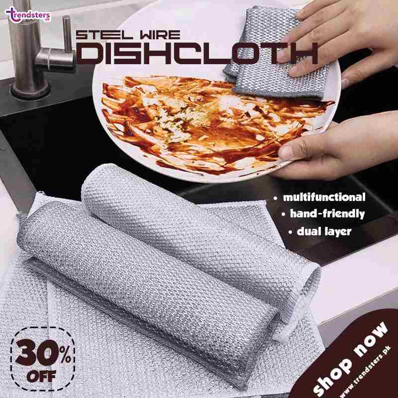 Non Scratch Steel Wire Dishcloth - Prime Zar