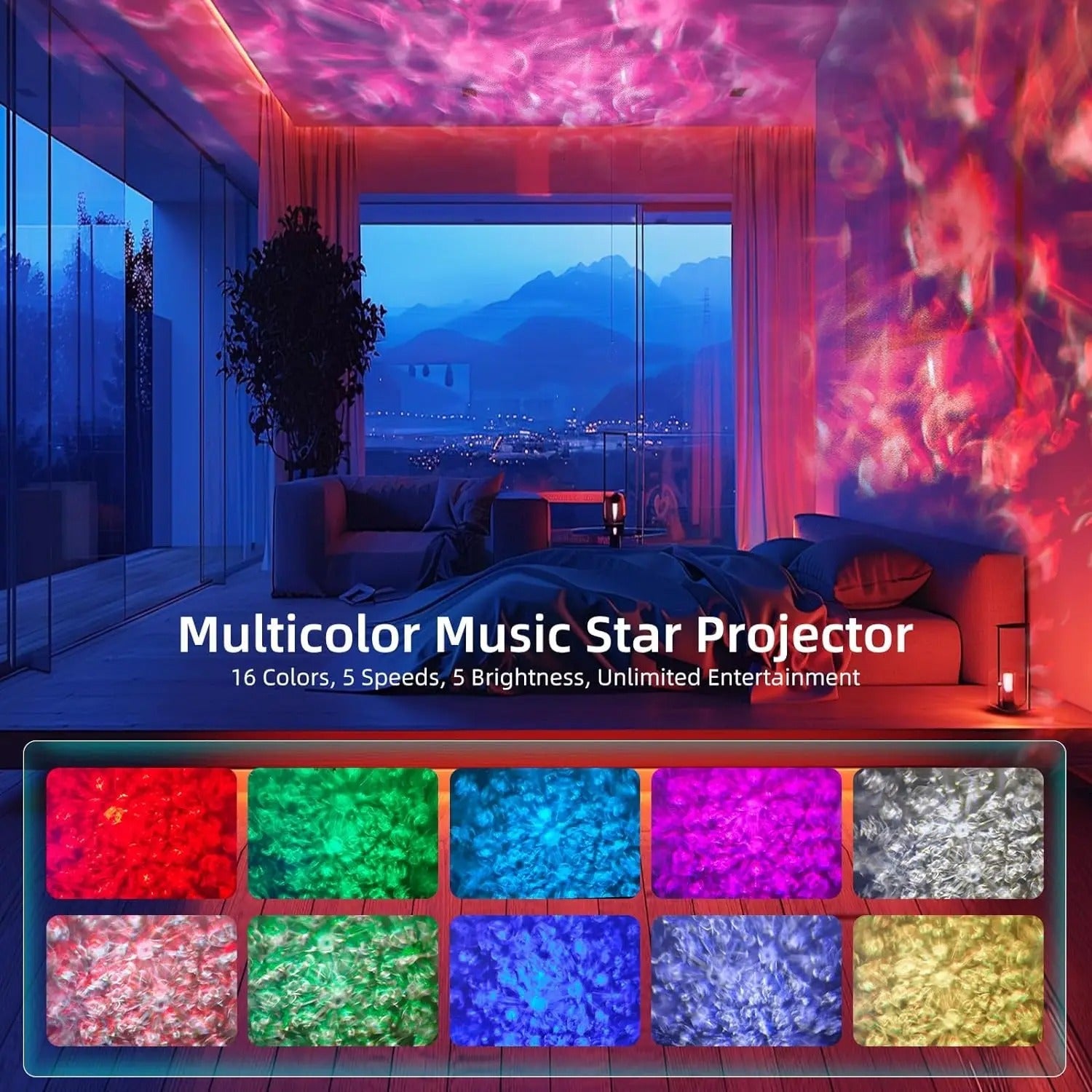 Prime Zar™ LED Starry Galaxy Projector Night Light